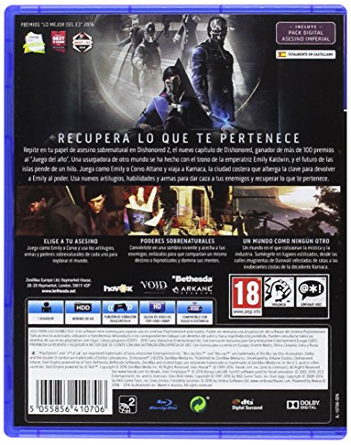 Dishonored 2 - Day One Edition PS4 - PAL ESP - Nuevo Dishonored 2 - Day One Edition PS4 - PAL ESP - Nuevo